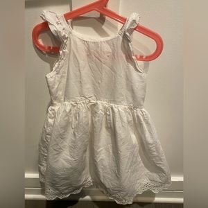 Girls sz 5 white Gap eyelet ruffle dress